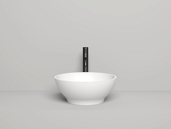 Раковина из искусственного камня S-Stone Salini GLORIA 1102203M 40х40 накладная цвет белый без отверстий под смеситель